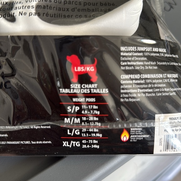 Ghostface pet costume - Picture 4 of 4